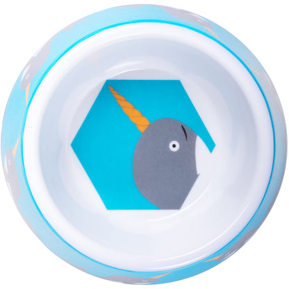 Ministry Of Pets Melamine Non-slip Pet Bowl - Narwhal