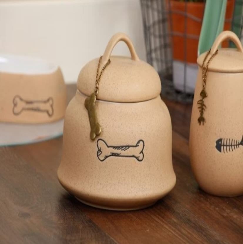 Ministry Of Pets Sandstone Dog Treat Jar