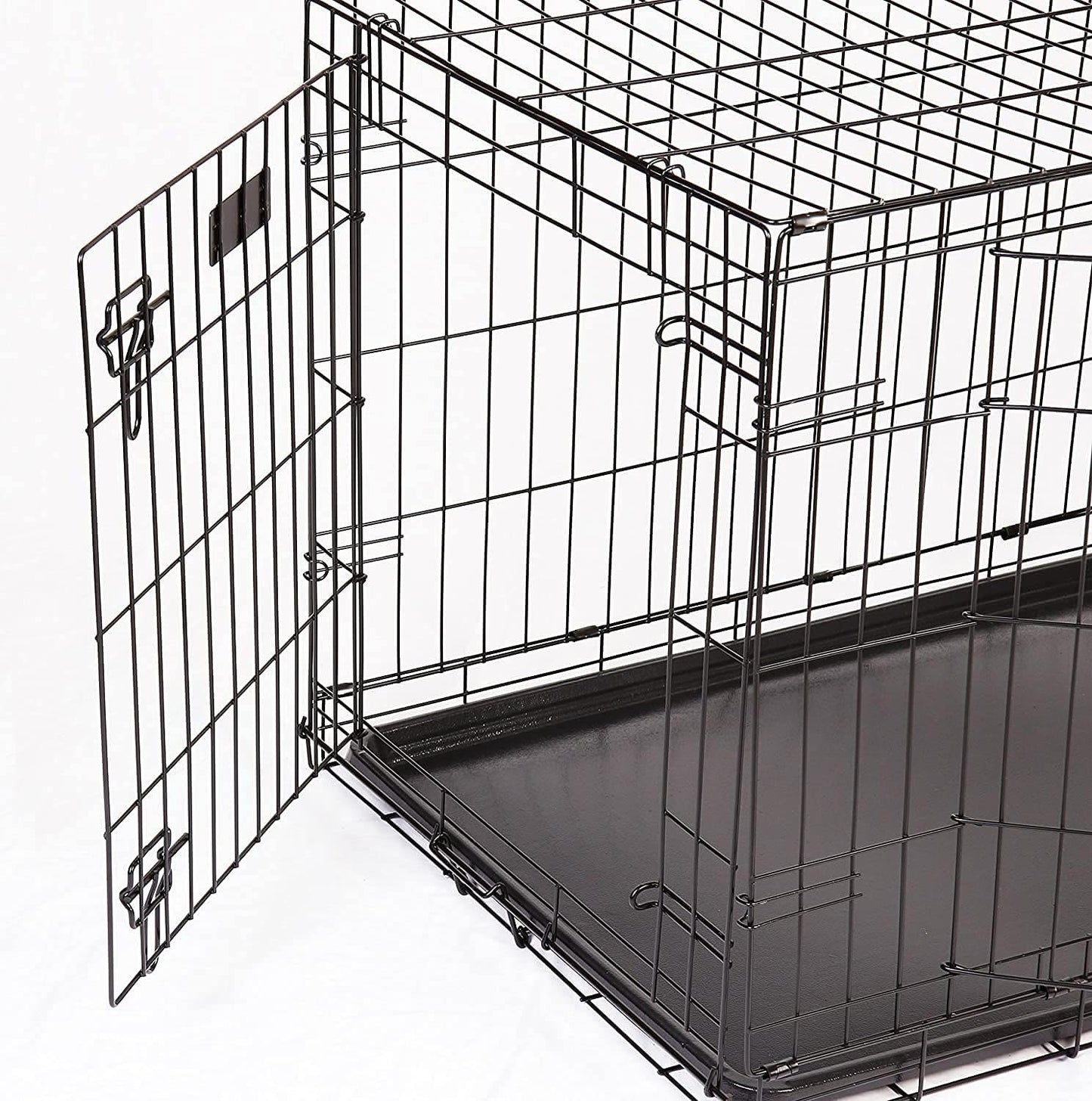 Rac Metal Fold Flat Crate With Plastic Tray for Dogs