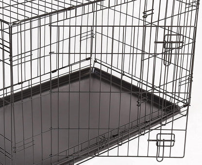 Rac Metal Fold Flat Crate With Plastic Tray for Dogs