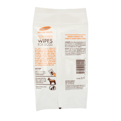 Palmer's for Pets Refreshing Wipes with Cocoa Butter for Dogs