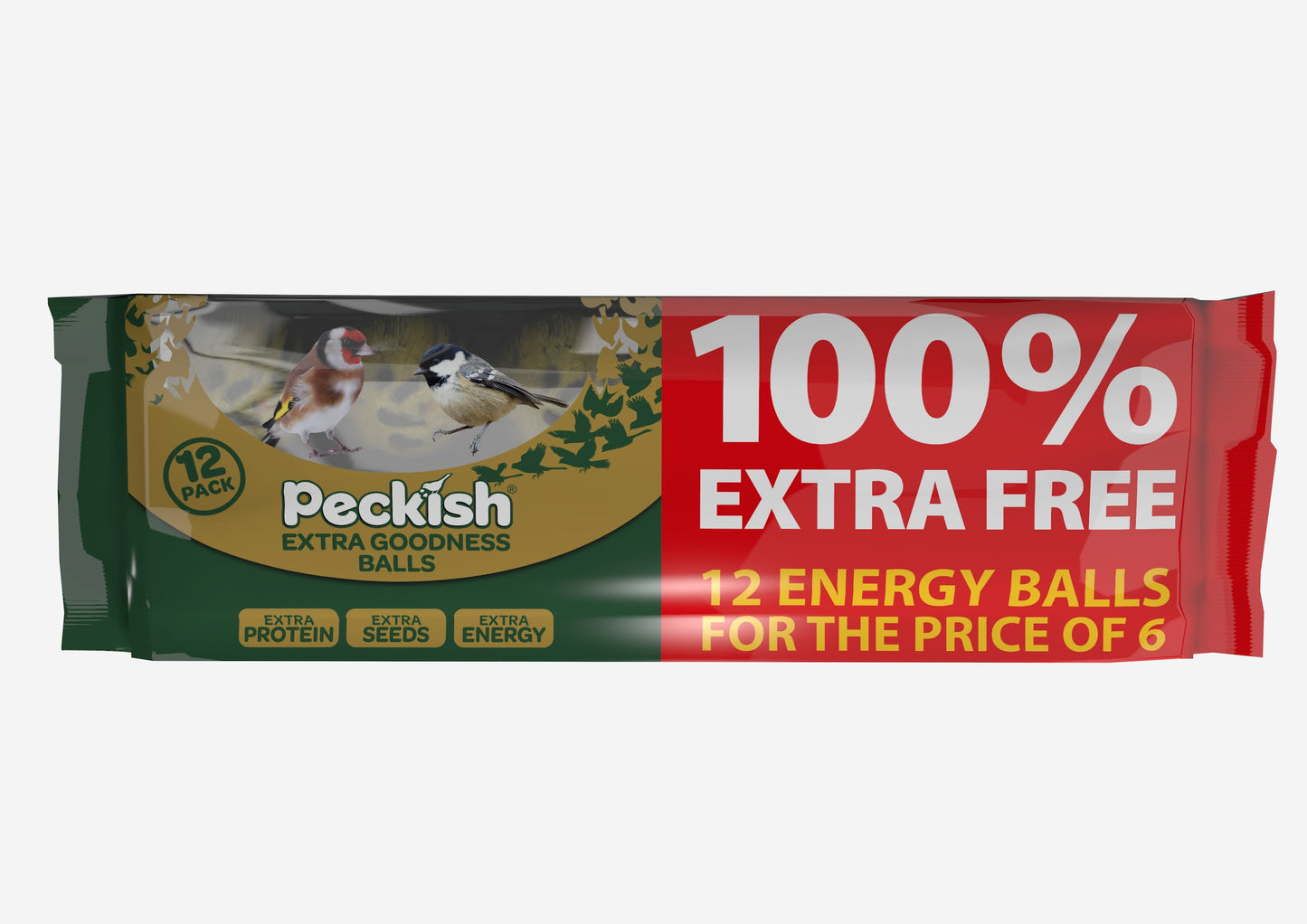 Peckish Extra Goodness Energy Ball 6 + 6 Free