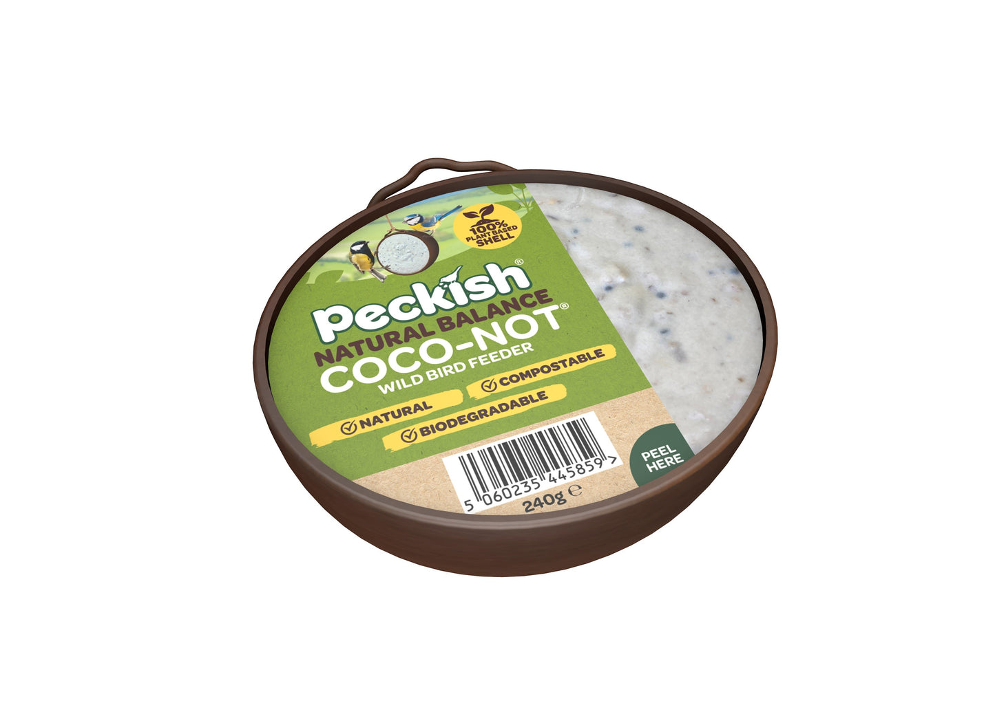Peckish Natural Balance Coco-Not Wild Bird Feeder