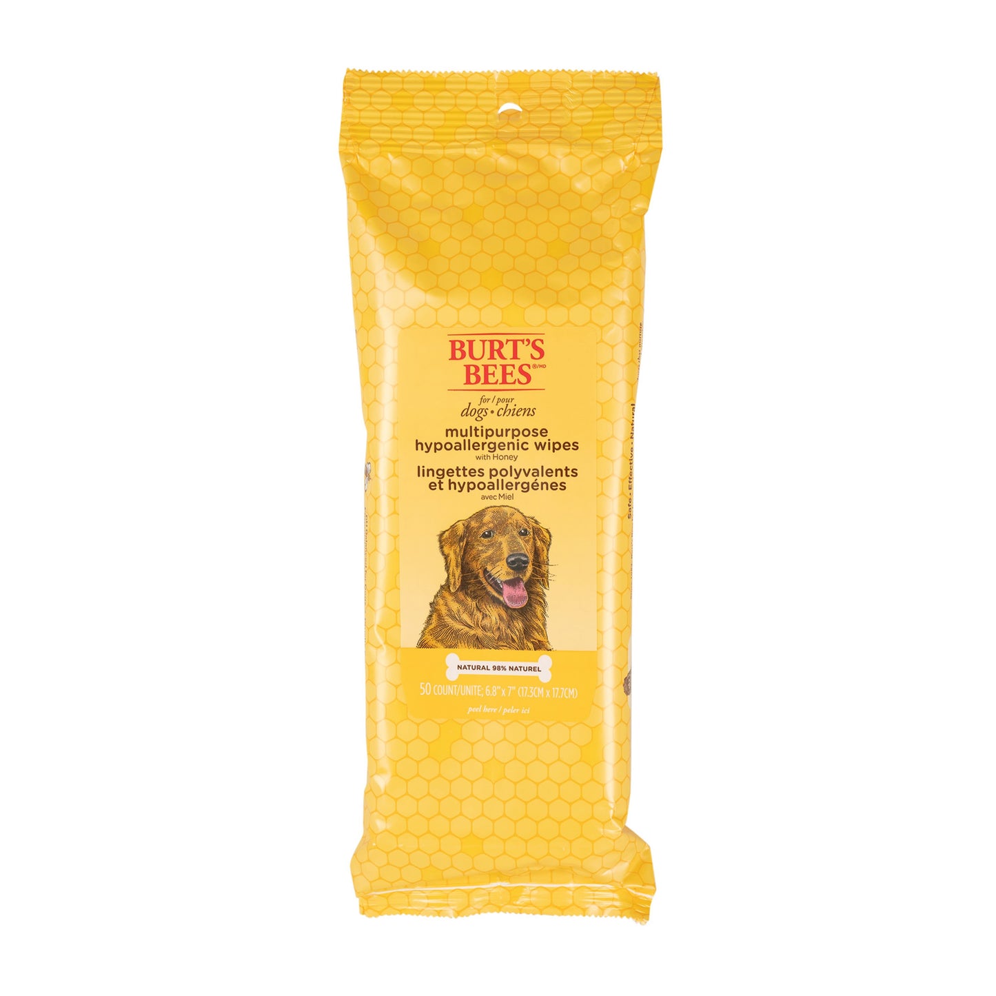 Burt's Bees Multipurpose Dog Wipes with Honey