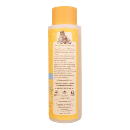 Burt's Bees Tearless 2 in 1 Shampoo and Conditioner for Puppies with Buttermilk & Linseed Oil