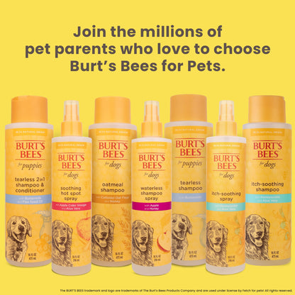 Burt's Bees Tearless 2 in 1 Shampoo and Conditioner for Puppies with Buttermilk & Linseed Oil
