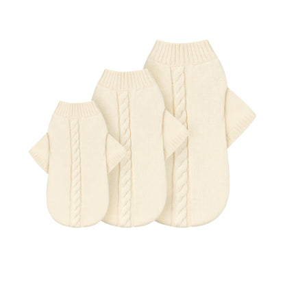 Banbury & Co Knitted Dog Ivory Jumper