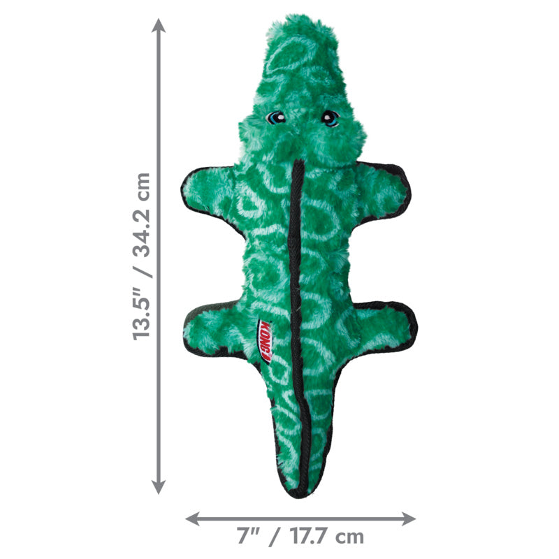 KONG Ballistic Alligator Dog Toy