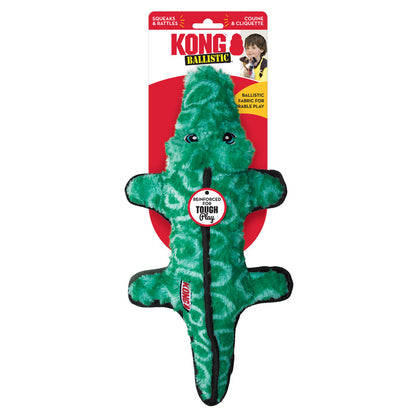 KONG Ballistic Alligator Dog Toy