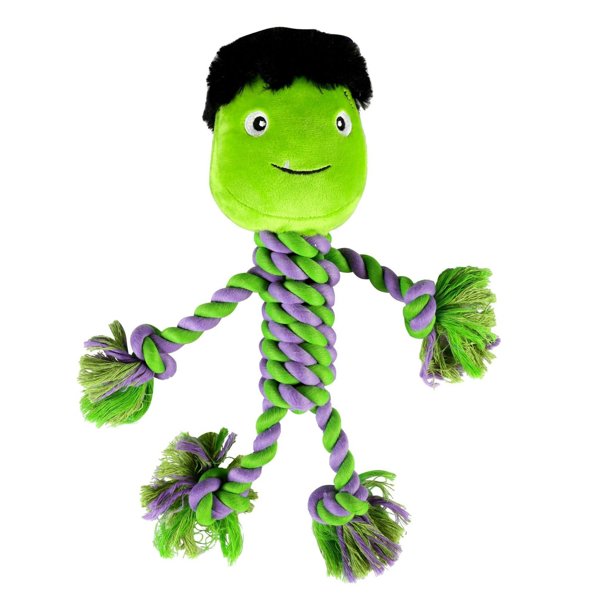 Pet Brands Halloween Frankenstien Rope Toy