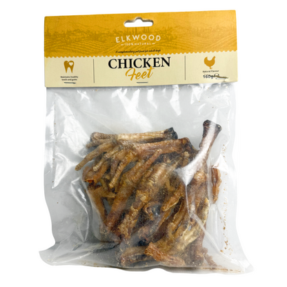 Elkwood 100% Chicken Feet Dog Treat | 160g