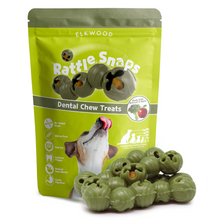 Elkwood Rattlesnaps Broccoli & Apple Dental Chew with Chicken | 50g x 10-Pack