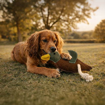 Banbury & Co Rural Retreats Suede Duck Dog Toy
