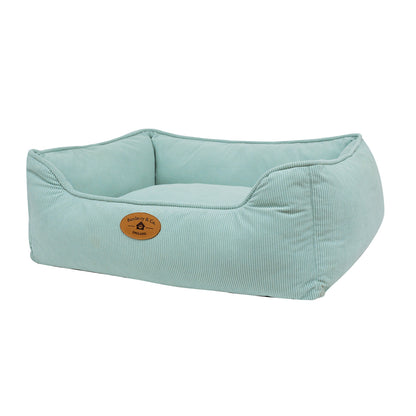 Banbury & Co Rural Retreats Seafoam Corduroy Box Dog Bed