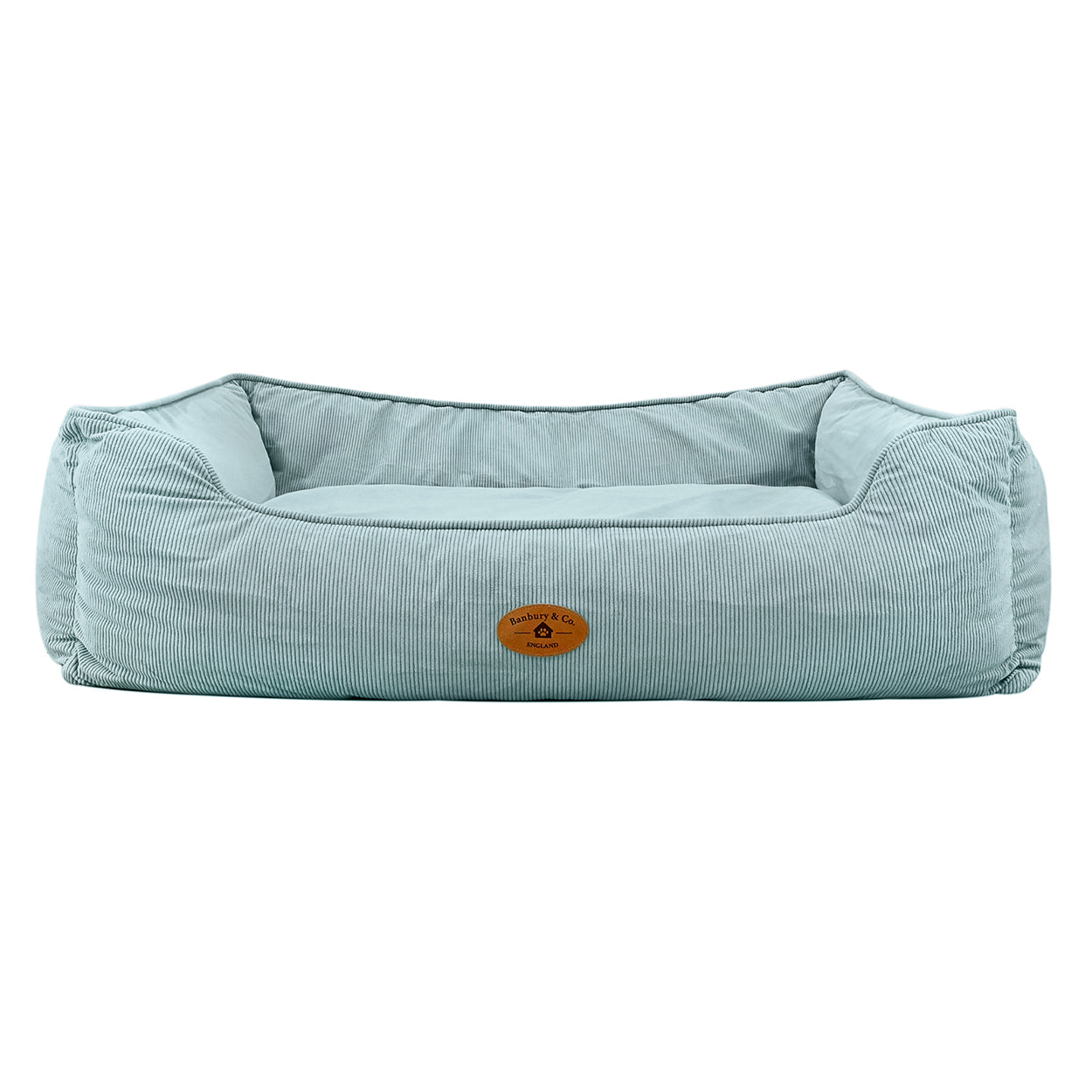 Banbury & Co Rural Retreats Seafoam Corduroy Box Dog Bed
