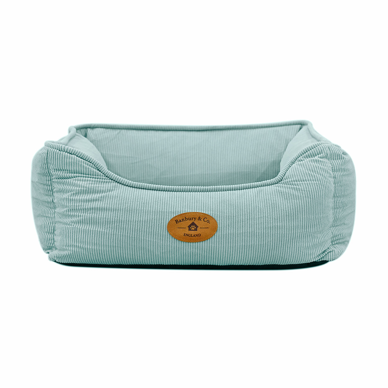 Banbury & Co Rural Retreats Seafoam Corduroy Box Dog Bed