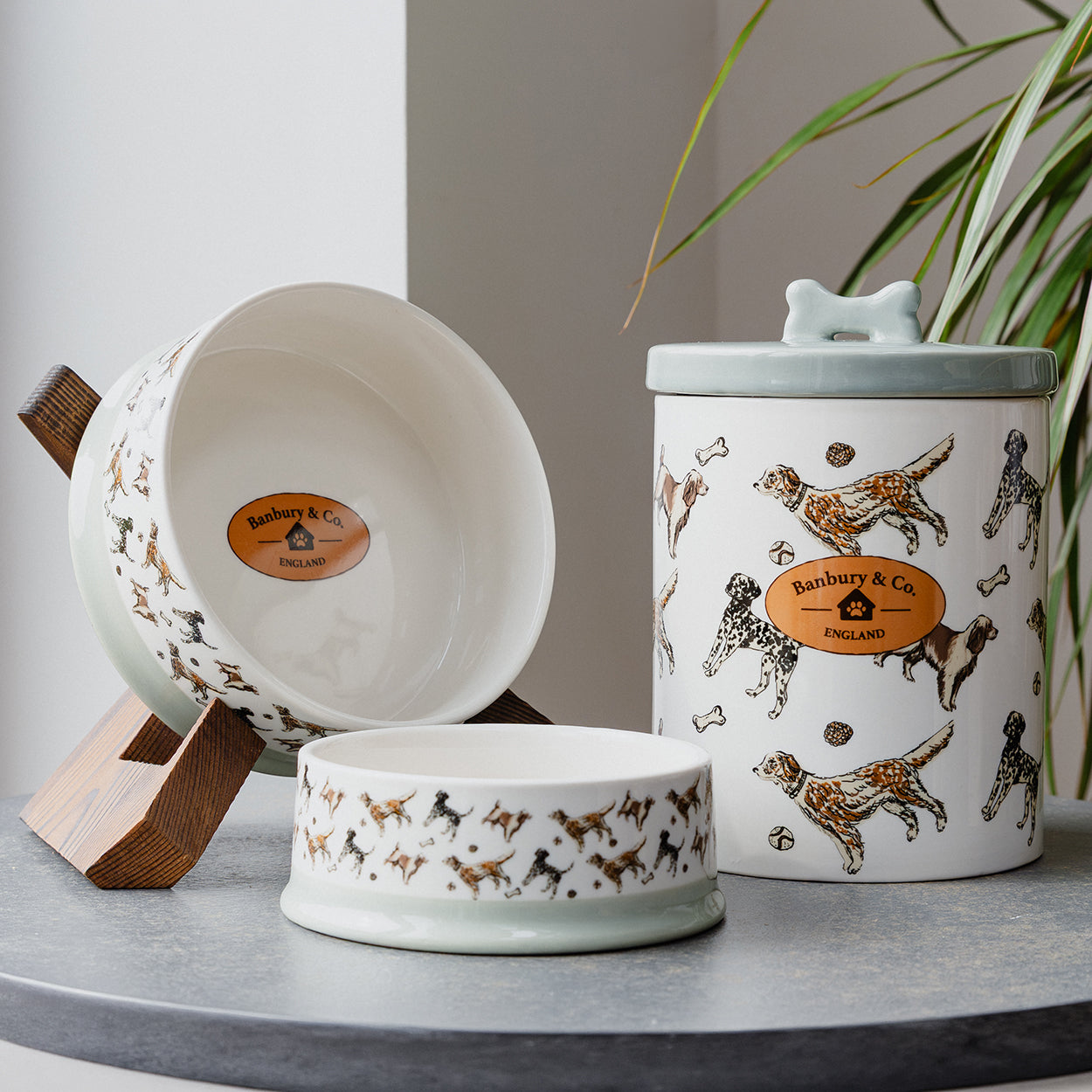 Banbury & Co Rural Retreats Ceramic Pet Treat Jar