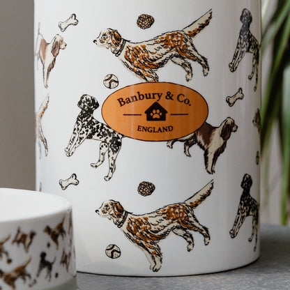 Banbury & Co Rural Retreats Ceramic Pet Treat Jar