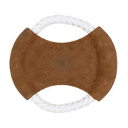 Banbury & Co Rural Retreats Suede and Rope Frisbee Dog Toy