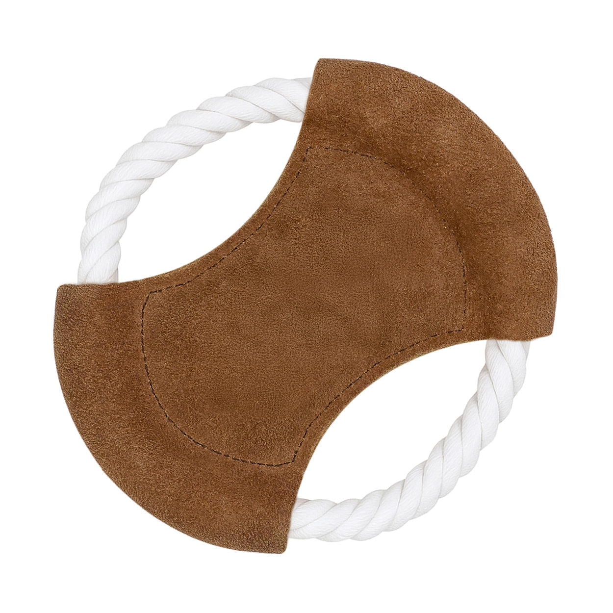Banbury & Co Rural Retreats Suede and Rope Frisbee Dog Toy