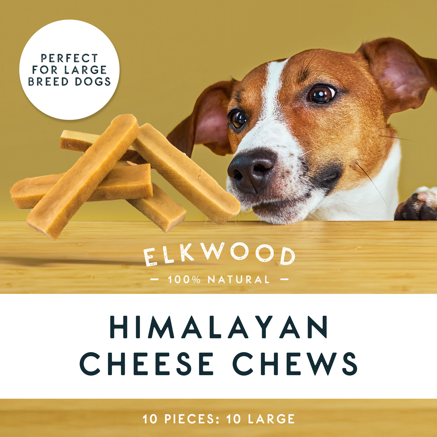 Elkwood 100% Himalayan Yak Cheese Dog Chew | Large
