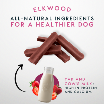 Elkwood Himalayan Strawberry Dog Chew – Small