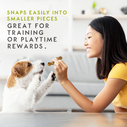 Elkwood Rattlesnaps Peanut & Pumpkin Dental Chew with Chicken | 4-Pack