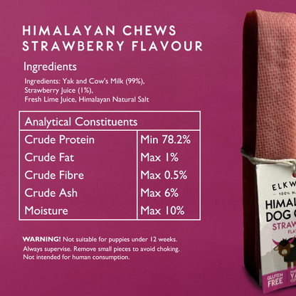 Elkwood Himalayan Strawberry Dog Chew – Small