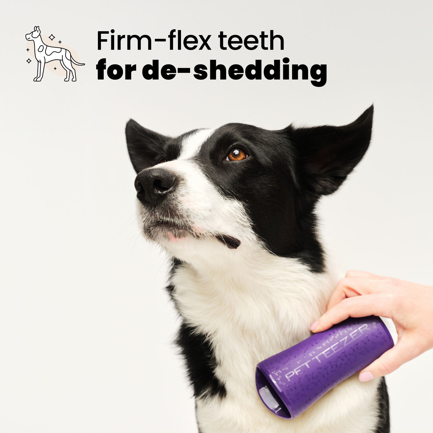 Pet Teezer De-Shedding Dog Brush Purple Large