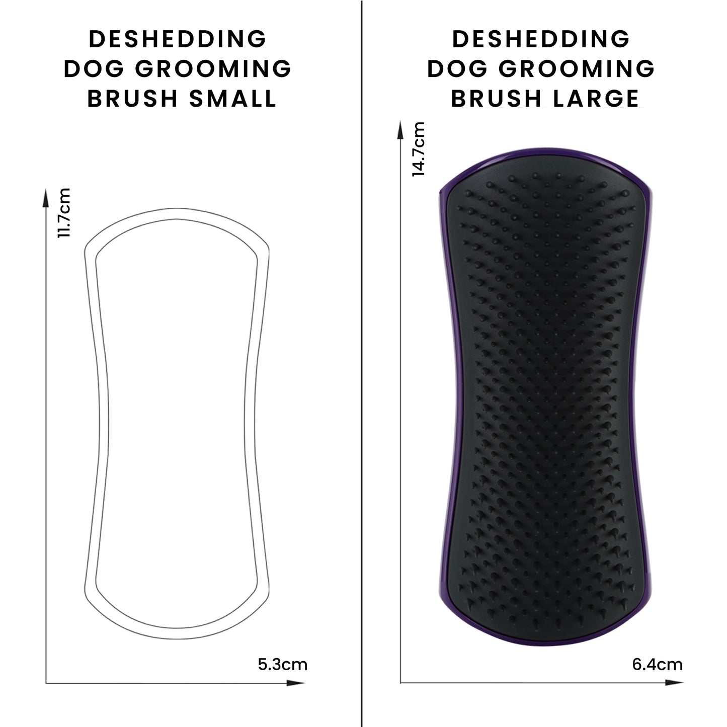 Pet Teezer De-Shedding Dog Brush Purple Large