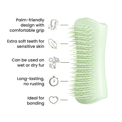 Pet Teezer Puppy Grooming Brush Pistachio