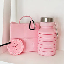 Cocopup Travel Bundle Pink - Water Bottle/Poop Pocket/Foldable Bowl