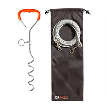 Rac Tie Out Steel Stake & Cable Kit