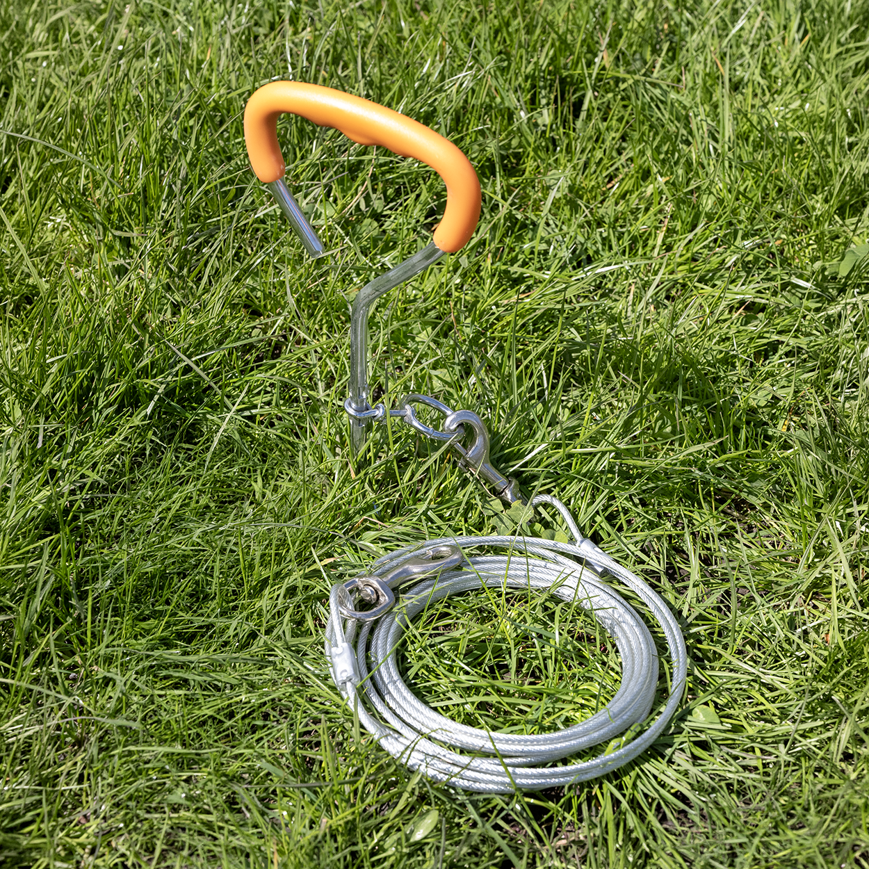 Rac Tie Out Steel Stake & Cable Kit