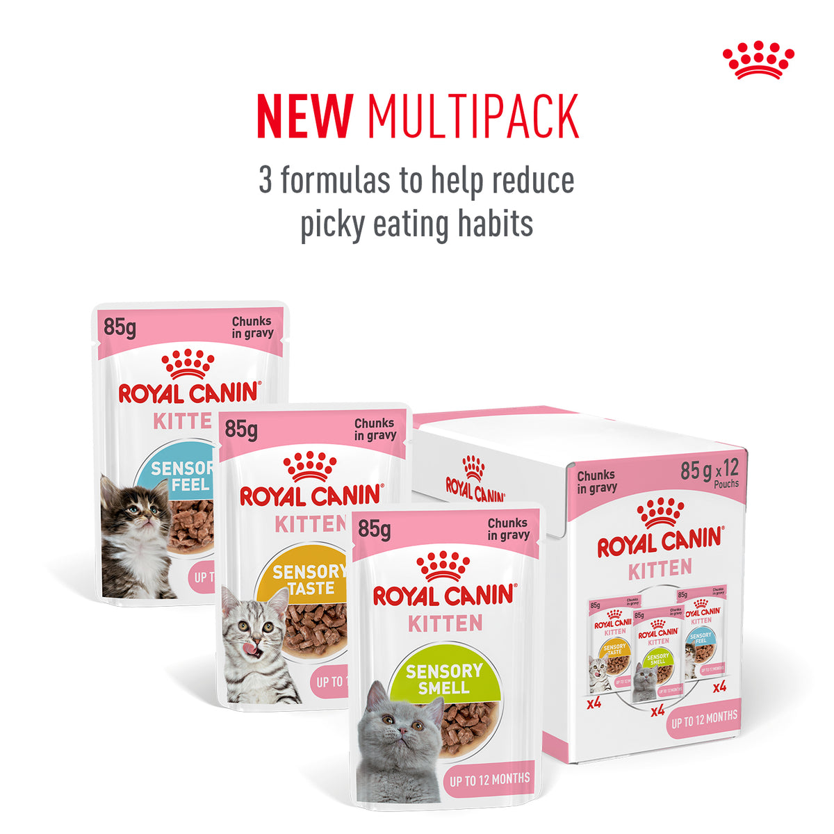 Royal Canin Sensory Kitten Taste Chunks In Gravy