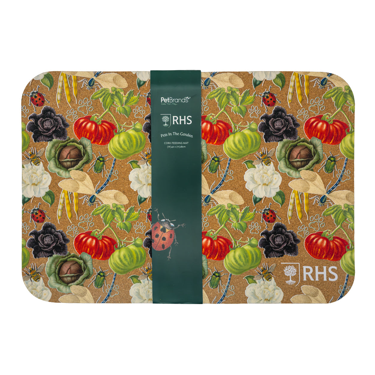 Royal Horticultural Society Pets in the Garden Cork Feeding Mat