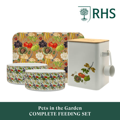 Royal Horticultural Society Pets in the Garden Complete Feeding Set | Large/Extra-Large