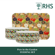 Royal Horticultural Society Pets in the Garden Feeding Set | Large/Extra-Large