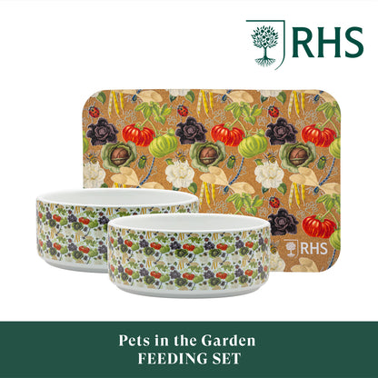 Royal Horticultural Society Pets in the Garden Feeding Set | Small/Medium
