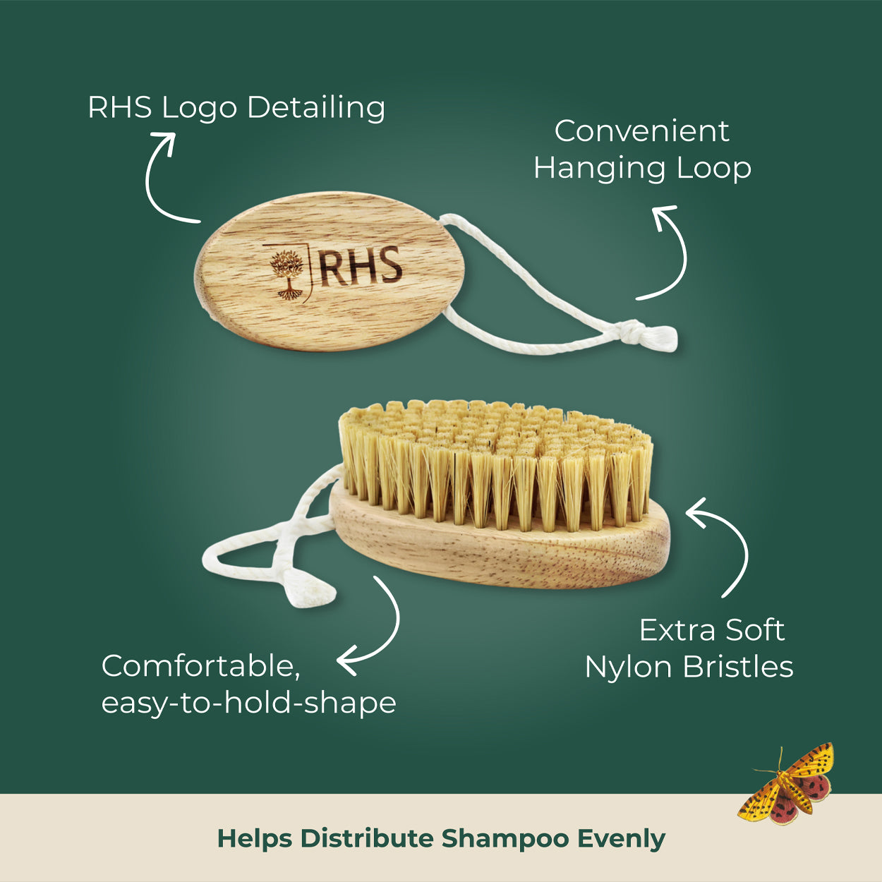 Royal Horticultural Society Pets in the Garden Grooming Brush Set