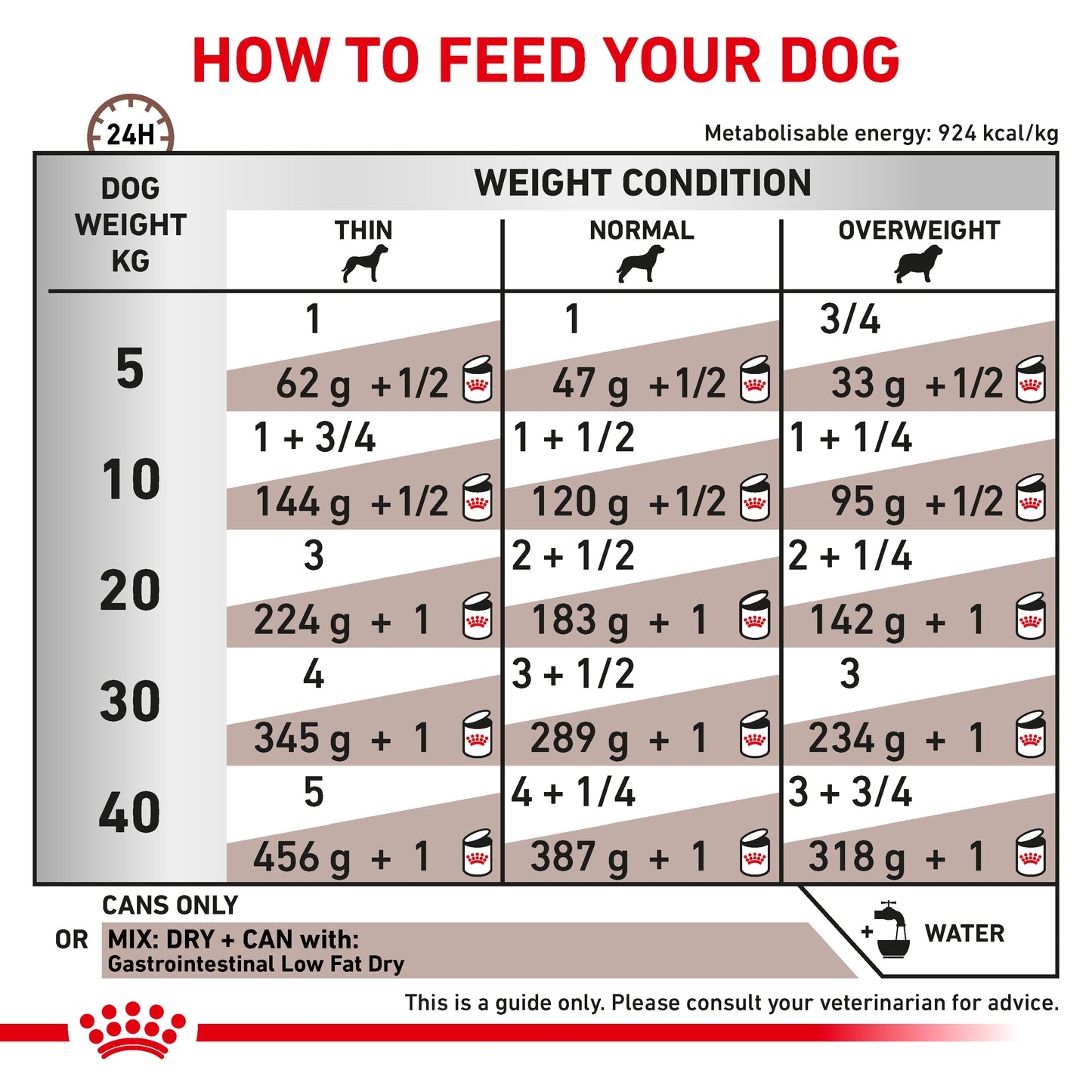 Royal Canin Gastrointestinal Low Fat Loaf Adult Wet Dog Food 12 x 420g