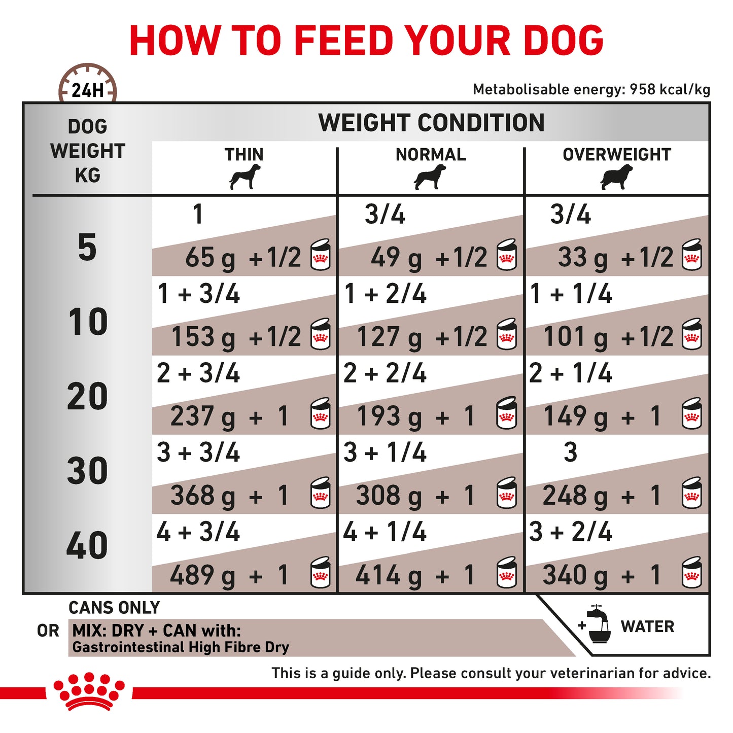 Royal Canin Gastrointestinal High Fibre Loaf Adult Wet Dog Food 12 x 410g