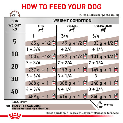 Royal Canin Gastrointestinal High Fibre Loaf Adult Wet Dog Food 12 x 410g