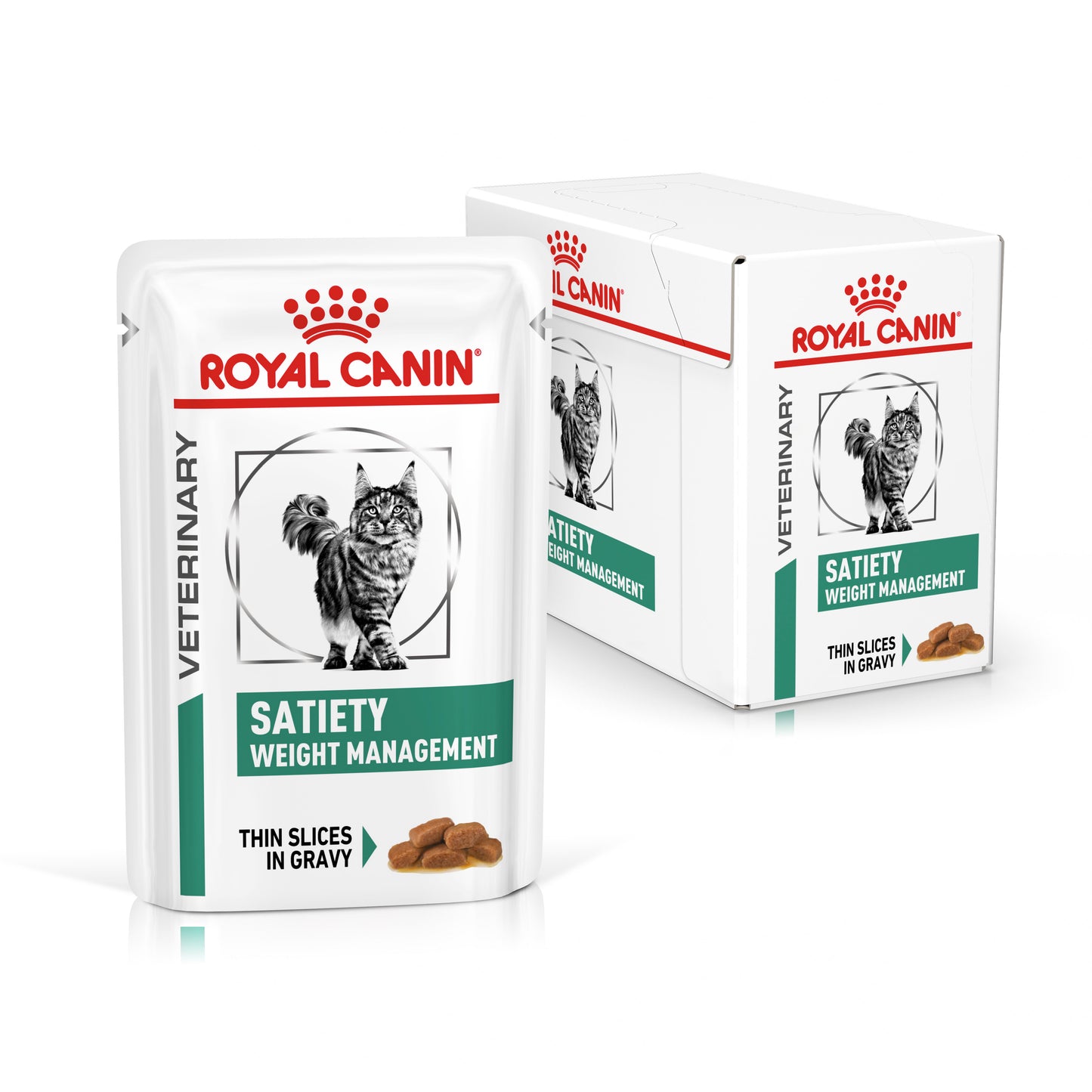 Royal Canin Satiety Weight Management Thin Slices In Gravy Adult Wet Cat Food 12 x 85g