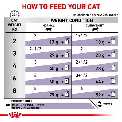 Royal Canin Mature Consult Balance Loaf Senior Wet Cat Food 12 x 85g