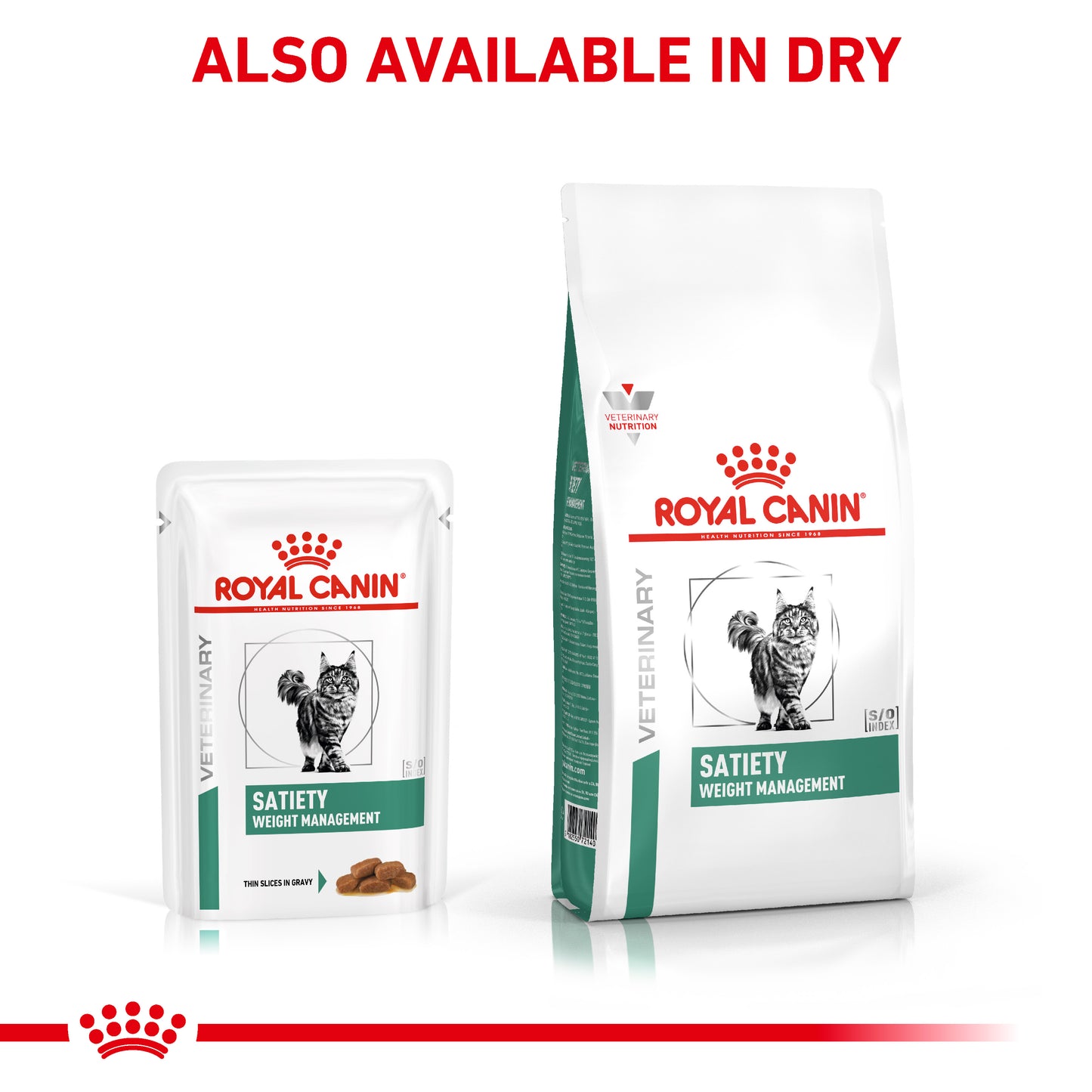 Royal Canin Satiety Weight Management Thin Slices In Gravy Adult Wet Cat Food 12 x 85g