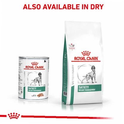 Royal Canin Satiety Weight Management Loaf Adult Wet Dog Food 12 x 410g