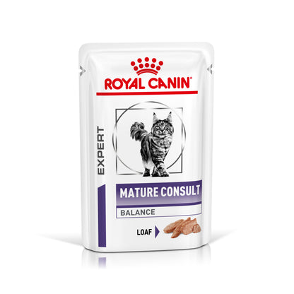 Royal Canin Mature Consult Balance Loaf Senior Wet Cat Food 12 x 85g