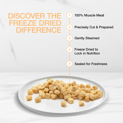 Real Simplicity Freeze Dried Single Protein Bites Farm Raised Chicken Adult Cat Treat