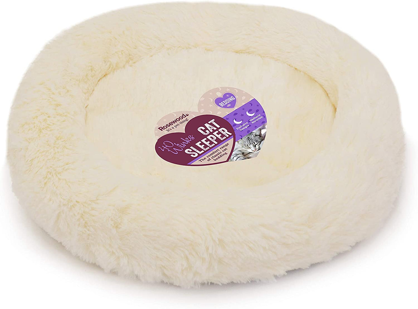 40 Winks Kitten Sleeper Plush - Cream